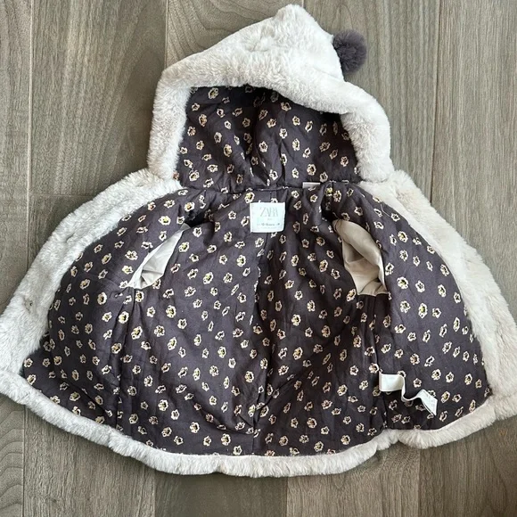 ZARA Kids Furry Coat Size 12-18 Months - Picture 5 of 14
